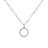 Collier Francesca Argent Blanc Oxyde De Zirconium
