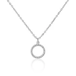 Collier Francesca Argent Blanc Oxyde De Zirconium