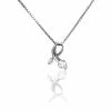 Collier Briaga Argent Blanc Oxyde De Zirconium