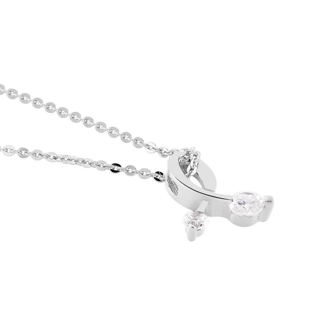 Collier Briaga Argent Blanc Oxyde De Zirconium 2 Collier Briaga Argent Blanc Oxyde De Zirconium – Image 2