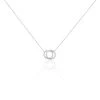 Collier Magou Argent Blanc Oxyde De Zirconium