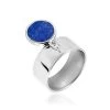 Bague Camillo Argent Blanc Lapis Lazuli
