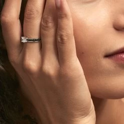 Bague Solitaire Regilla Argent Blanc Oxyde De Zirconium 10 Bague Solitaire Regilla Argent Blanc Oxyde De Zirconium -Montres Magasin FADFBZD265 model0