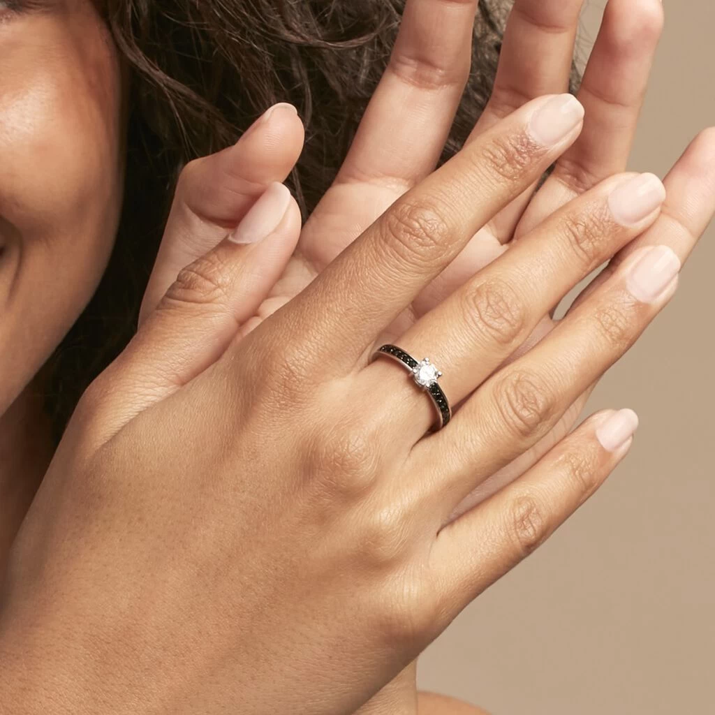 Bague Solitaire Regilla Argent Blanc Oxyde De Zirconium 6 Bague Solitaire Regilla Argent Blanc Oxyde De Zirconium – Image 6