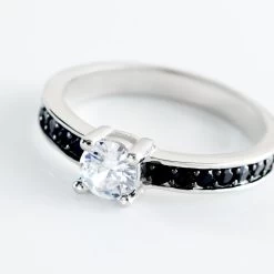 Bague Solitaire Regilla Argent Blanc Oxyde De Zirconium 9 Bague Solitaire Regilla Argent Blanc Oxyde De Zirconium -Montres Magasin FADFBZD265 view3