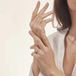 Bague Solitaire Maena Argent Oxyde De Zirconium -Montres Magasin FADFBZW0XS model1