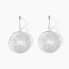 Boucles D'oreilles Pendantes Lauretta Argent Blanc