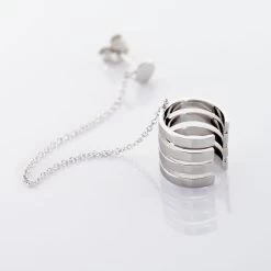 Bijou D'oreille Unitaire Trina Argent Blanc -Montres Magasin FAOFBW00XT view2