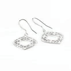 Boucles D'oreilles Pendantes Maurizia Argent Blanc -Montres Magasin FAOFBW0661 view2