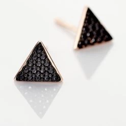 Boucles D'oreilles Puces Amellia Argent Rose Oxyde De Zirconium -Montres Magasin FAOFRZN040 view2