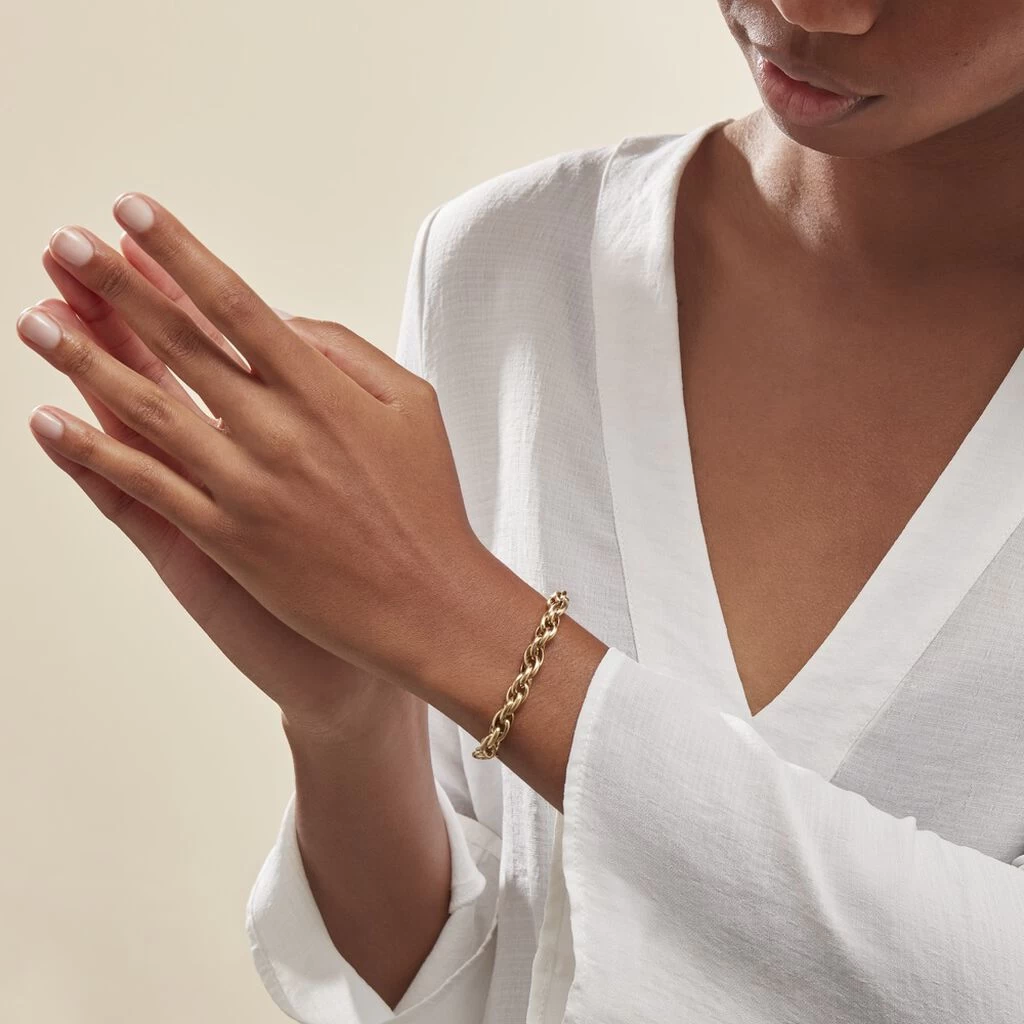 Bracelet Chaine Epaisse Acier Dore Dusty 3 Bracelet Chaine Epaisse Acier Dore Dusty – Image 3