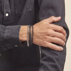 Bracelet Acier Blanc Juult Pierres De Lave -Montres Magasin FIBHBXN069 model0