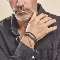 Bracelet Acier Blanc Juult Pierres De Lave -Montres Magasin FIBHBXN069 model1