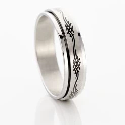 Bague Acier Blanc Lucas -Montres Magasin FIDFBW0006 view3