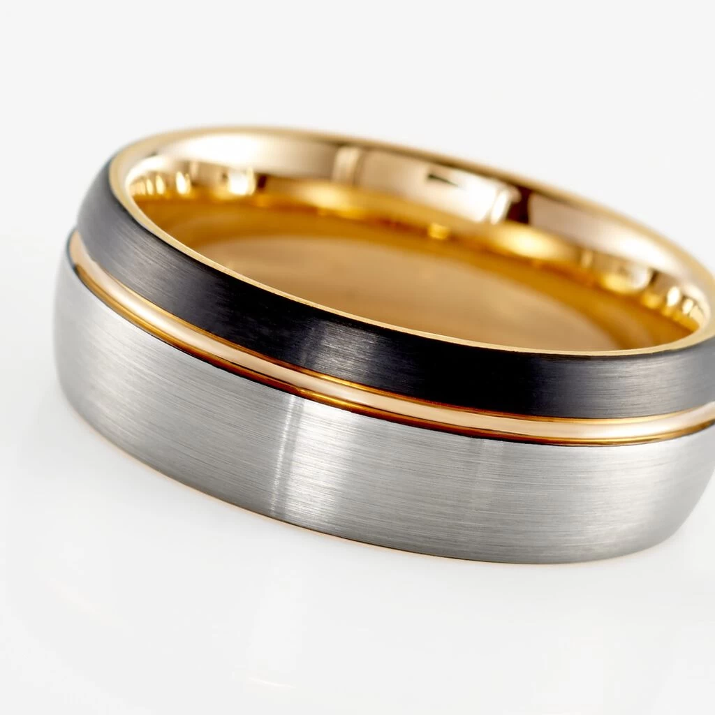 Bague Acier Gris Thibault 4 Bague Acier Gris Thibault – Image 4