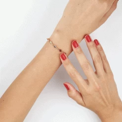 Bracelet Ilvaae Plaqué Or Jaune Pierre De Synthese -Montres Magasin FQBFJXD110 view3