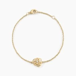 Bracelet Jonc Iwaki Plaqué Or Jaune Oxyde De Zirconium