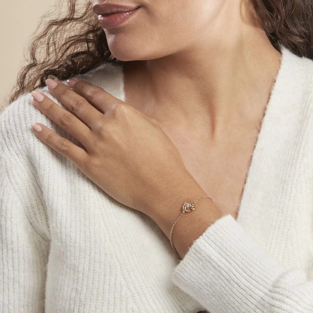 Bracelet Jonc Iwaki Plaqué Or Jaune Oxyde De Zirconium 3 Bracelet Jonc Iwaki Plaqué Or Jaune Oxyde De Zirconium – Image 3