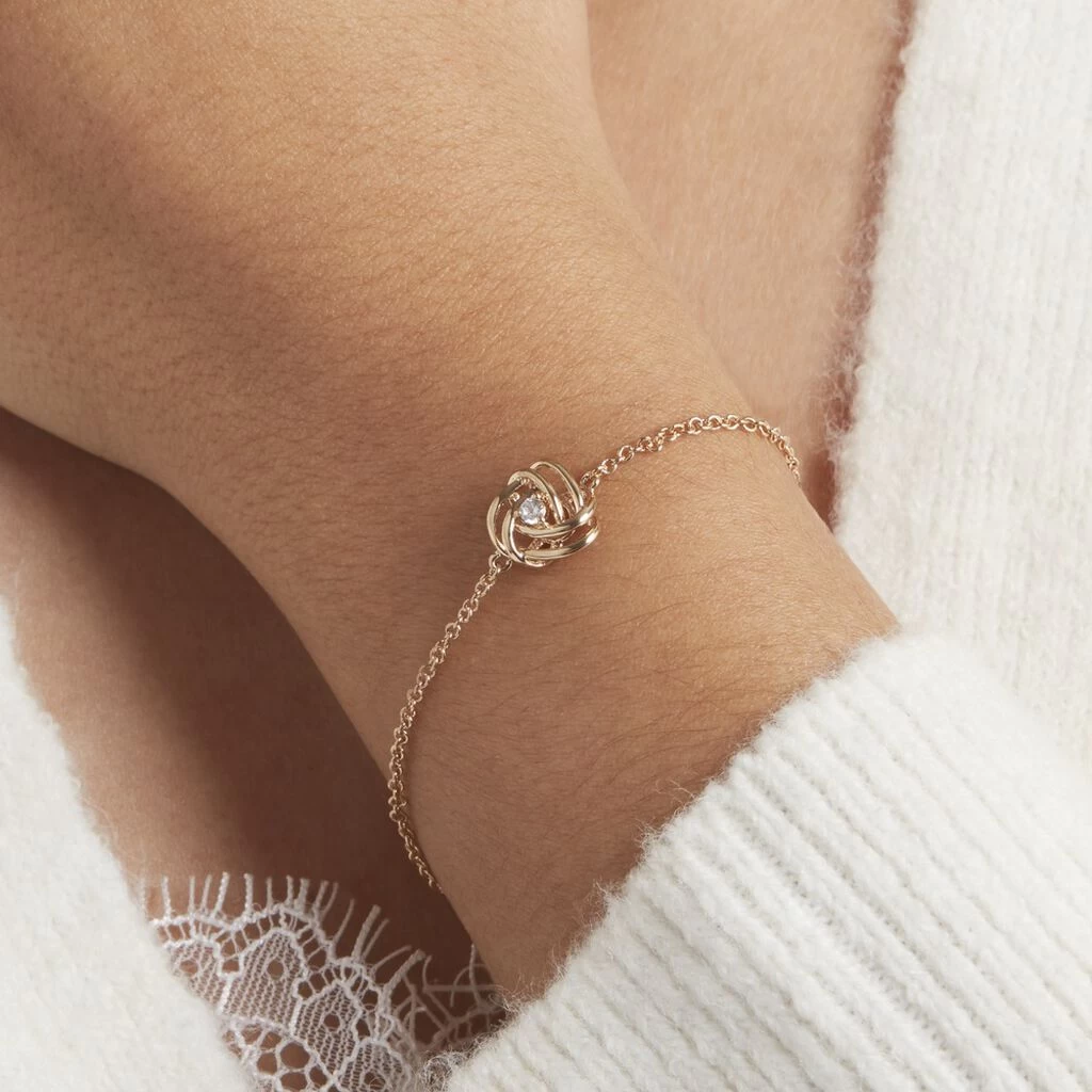 Bracelet Jonc Iwaki Plaqué Or Jaune Oxyde De Zirconium 4 Bracelet Jonc Iwaki Plaqué Or Jaune Oxyde De Zirconium – Image 4