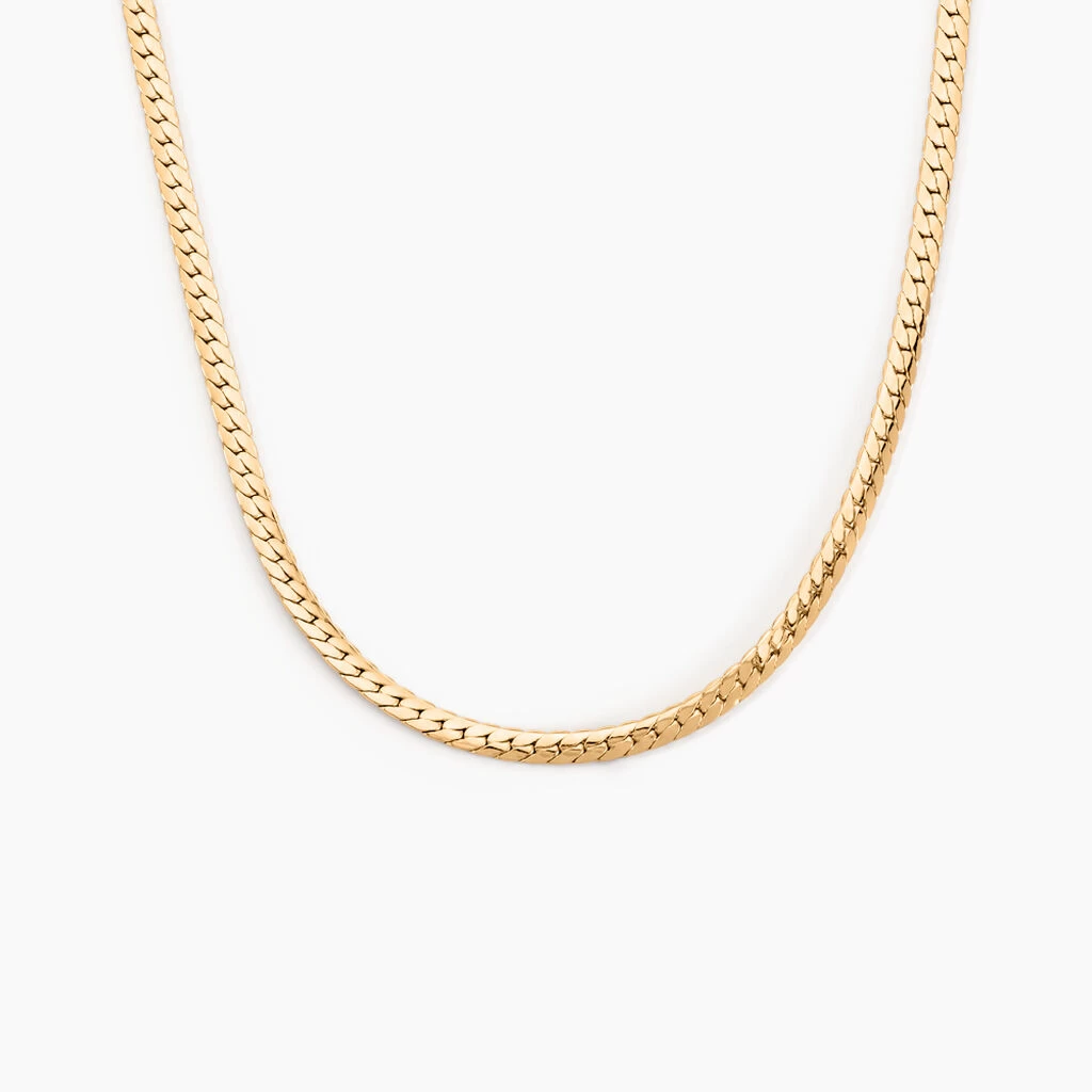 Collier Messaline Plaqué Or Jaune 2 Collier Messaline Plaqué Or Jaune – Image 2