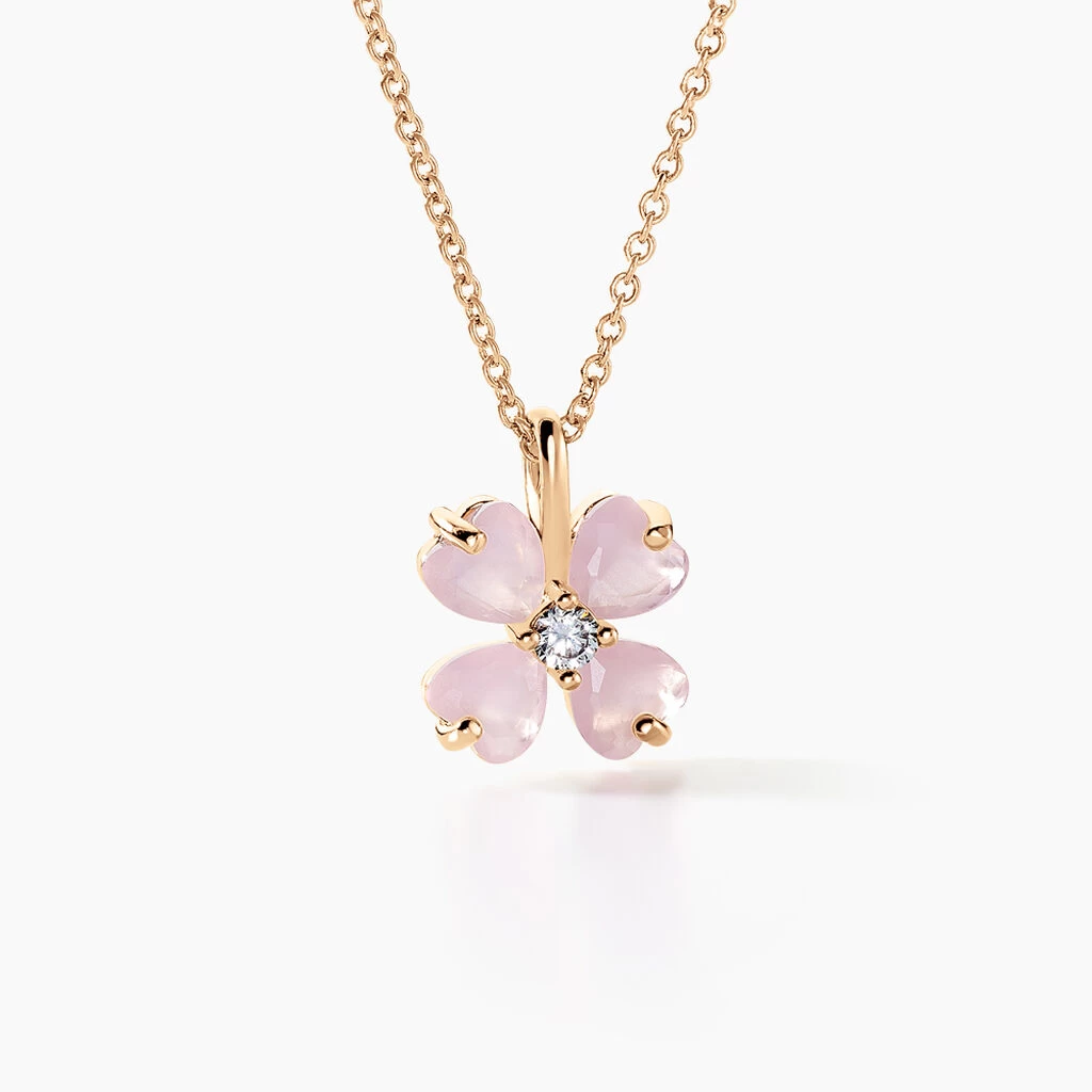 Collier Sendai Plaqué Or Jaune Oxyde De Zirconium 2 Collier Sendai Plaqué Or Jaune Oxyde De Zirconium – Image 2