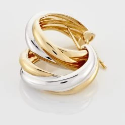 Créoles Athenea Plaqué Or Bicolore -Montres Magasin FQOF2W0577 view2