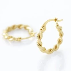 Créoles Plaqué Or Jaune Isaiah -Montres Magasin FQOFJW0628 view2