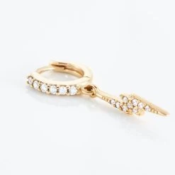 Créole Unitaire Plaqué Or Jaune Lecia Oxydes De Zirconium -Montres Magasin FQOFJZW567 view2