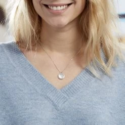 Collier Laetizia Celine Argent Blanc Nacre -Montres Magasin MACFBX2027 model0