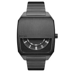 Otsu Hoc | Montre à Demi-cadran En Acier Inoxydable Gris Bronze