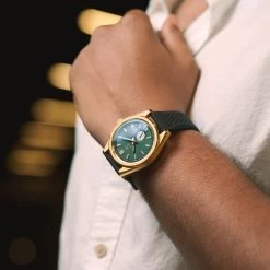 Arkai Mond | Montre Meteorite En Acier Inoxydable Couleur Vert Et Or 9 Arkai Mond | Montre Meteorite En Acier Inoxydable Couleur Vert Et Or -Montres Magasin rel rst mond watch xxxx green nathangw xxxx night a