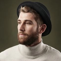 Fawler Chapeau Fido Heisenberg En Laine Noire -Montres Magasin ste megashoot hats 17253 50